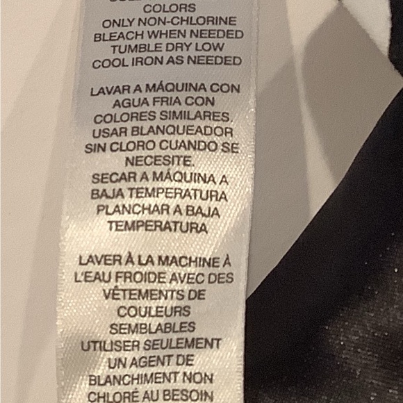 White House Black Market Fit and Flare Dress Size 4 Black and White Geometric - Picture 10 of 10